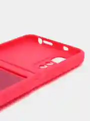 Тёмно-розовый чехол Xiaomi Redmi Note 11 4G, Redmi Note 11S  Редми Нот 11 / Нот 11С с карманом для карты