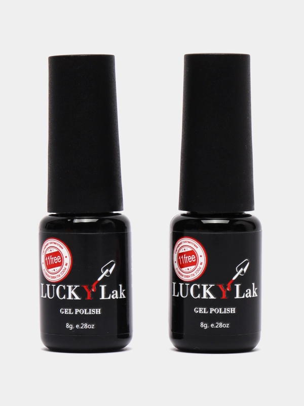 Luckylak База + топ без липкого слоя для ногтей 8g+8g, для маникюра и педикюра