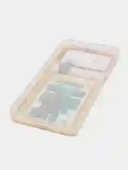 Желтый чехол Xiaomi Poco X4 Pro (Сяоми Поко Х4 Про), прозрачный, с карманом для карты, с рисунком