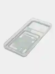 Темно-синий чехол Xiaomi Poco X4 Pro (Сяоми Поко Х4 Про), прозрачный, с карманом для карты, с рисунком