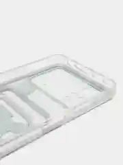 Темно-синий чехол Xiaomi Poco X4 Pro (Сяоми Поко Х4 Про), прозрачный, с карманом для карты, с рисунком