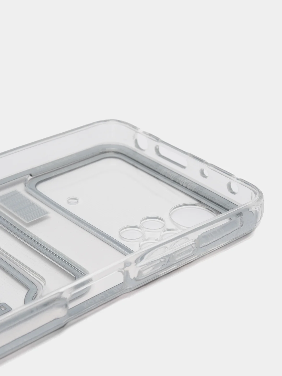 Угольный чехол Xiaomi Poco X4 Pro (Сяоми Поко Х4 Про), прозрачный, с карманом для карты, с рисунком