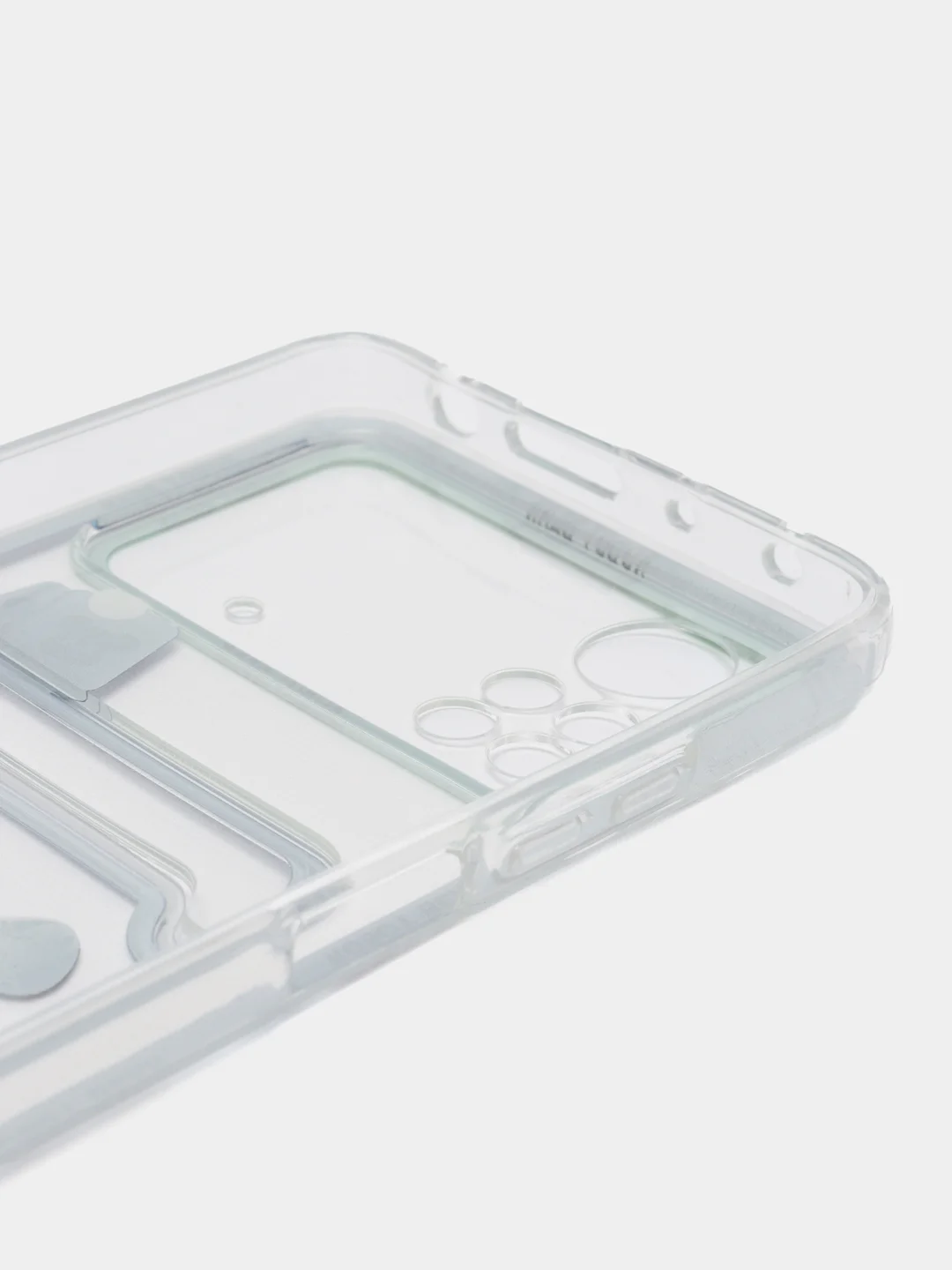 Ледяной чехол Xiaomi Poco X4 Pro (Сяоми Поко Х4 Про), прозрачный, с карманом для карты, с рисунком