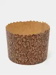 Коричневый форма для кулича на Пасху, бумажная, 110х85мм, 70х60мм