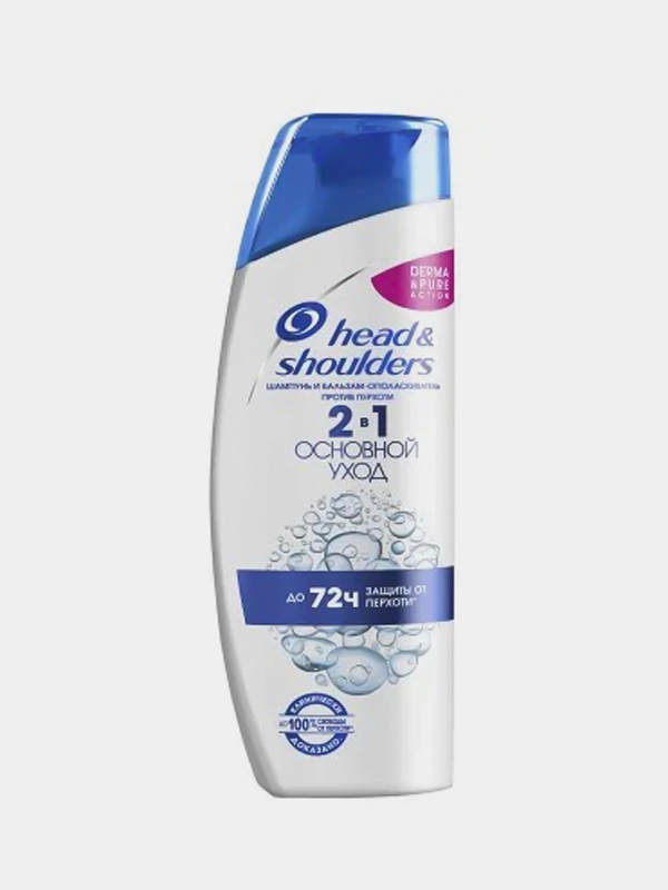 HEAD & SHOULDERS Шампунь и бальзам-ополаскиватель против перхоти 2в1 Основной уход 300мл