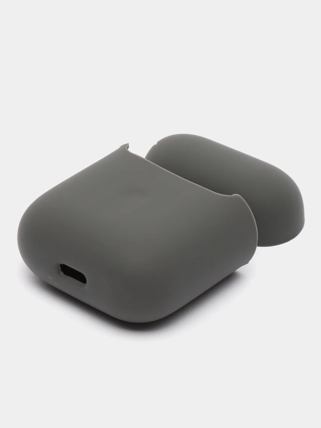 Фиолетовый чехол силиконовый для наушников AirPods 1 / 2