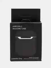 Фиолетовый чехол силиконовый для наушников AirPods 1 / 2