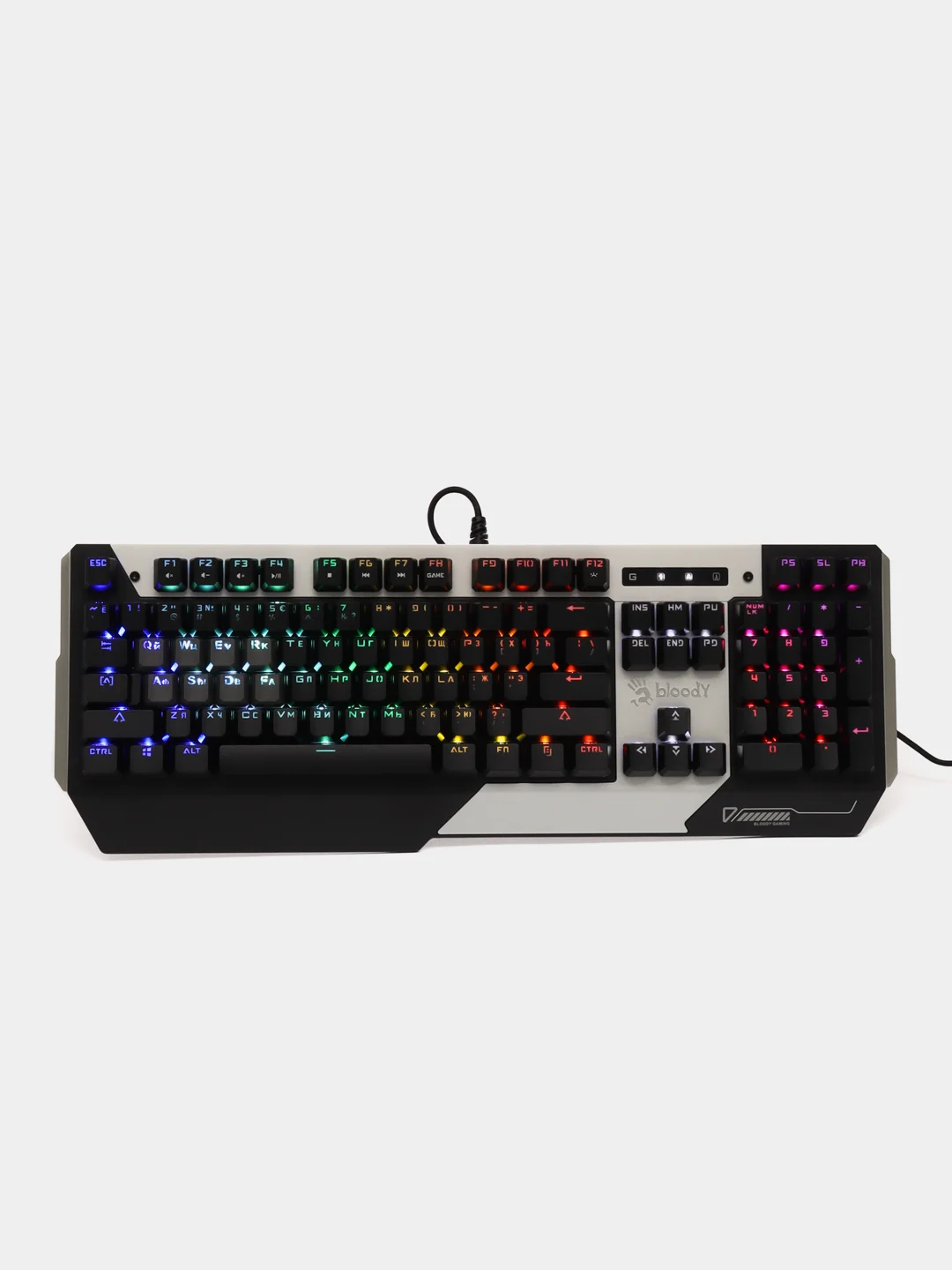 Клавиатура игровая A4Tech Bloody B865N, механическая, USB, LED