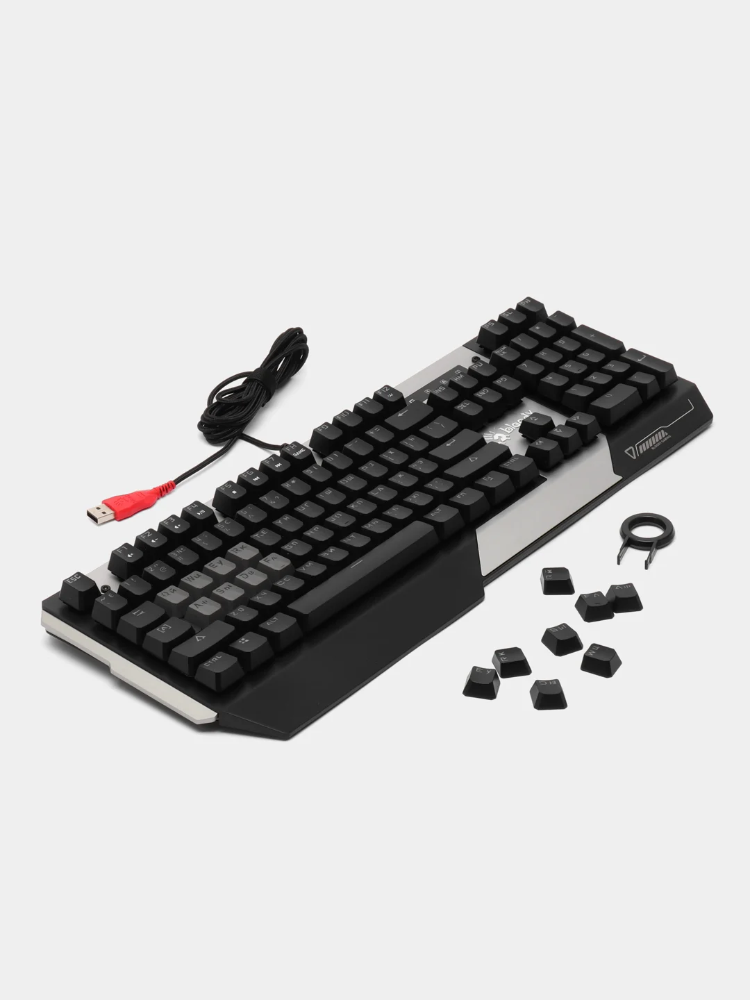 Клавиатура игровая A4Tech Bloody B865N, механическая, USB, LED