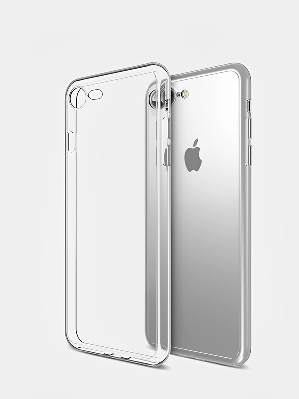 Чехол iPhone 7 / 8 / SE 2020 / Айфон СЕ 2020, прозрачный, силиконовый