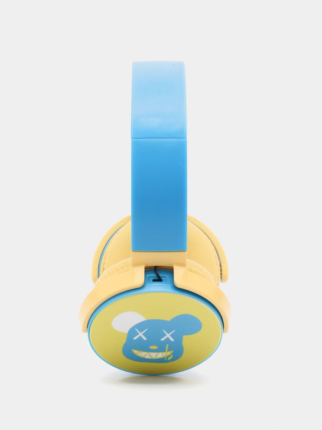 Желтый беспродные наушники полноразмерные с микрофоном Bluetooth (V 5.0)