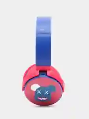 Красный беспродные наушники полноразмерные с микрофоном Bluetooth (V 5.0)