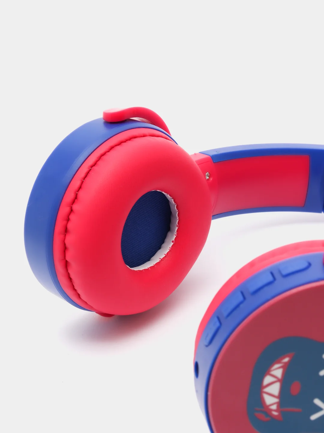 Красный беспродные наушники полноразмерные с микрофоном Bluetooth (V 5.0)