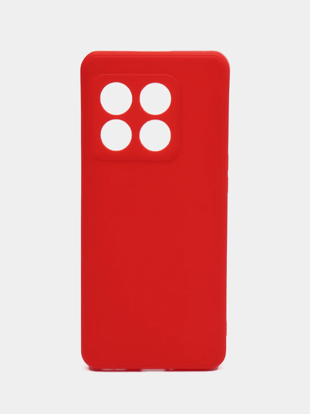 Красный силиконовый чехол для OnePlus 10 Pro (One Plus / Ван Плюс 10 Про / 1+), прозрачный