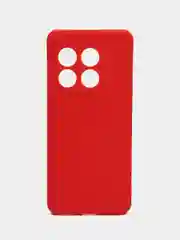 Красный силиконовый чехол для OnePlus 10 Pro (One Plus / Ван Плюс 10 Про / 1+), прозрачный
