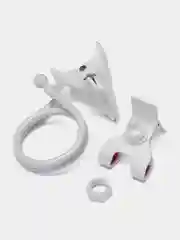 Белый гибкий держатель для телефона, с креплением