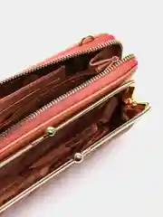 Розовый кошелек-клатч