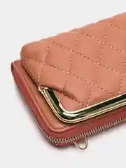Розовый кошелек-клатч