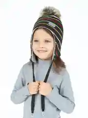 Белый шапка детская зимняя