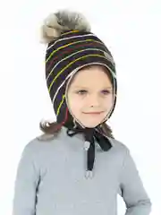 Белый шапка детская зимняя