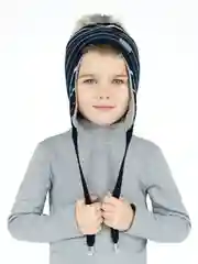 Белый шапка детская зимняя