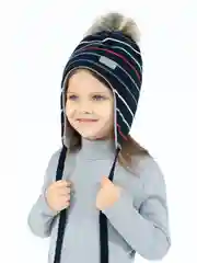 Белый шапка детская зимняя