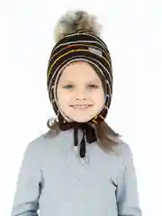 Белый шапка детская зимняя