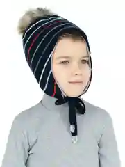 Белый шапка детская зимняя