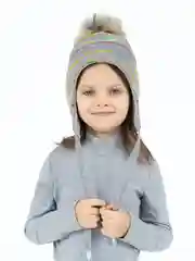 Серый шапка детская зимняя