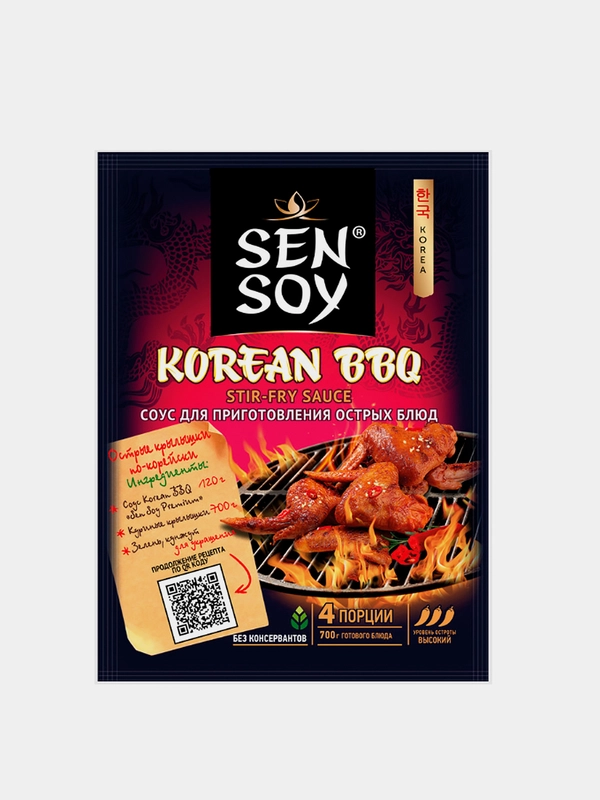Sen Soy Соус KOREAN BBQ пак. 120г