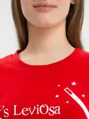 Красный футболка женская с печатью "Its LeviOsa, not LeviosA", по мотивам Гарри Поттера