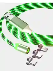 Зеленый кабель зарядный X-CABLE (1m, Micro-USB/ Type-C/Lightning), для Android и iPhone