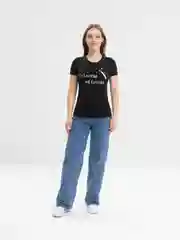 Черный футболка женская с печатью "Its LeviOsa, not LeviosA", по мотивам Гарри Поттера