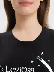 Черный футболка женская с печатью "Its LeviOsa, not LeviosA", по мотивам Гарри Поттера