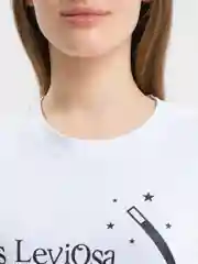 Белый футболка женская с печатью "Its LeviOsa, not LeviosA", по мотивам Гарри Поттера
