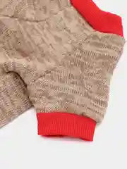 Бежевый меланж толстовка для собак и кошек, с флисовым утеплителем