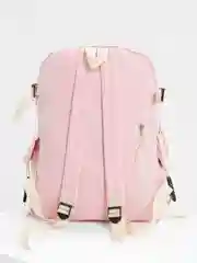 Кораллово-розовый рюкзак с большим количеством карманов