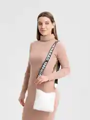 Белый сумка женская, маленькая, на плечо, экокожа