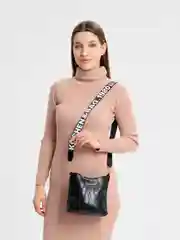 Черный сумка женская, маленькая, на плечо, экокожа