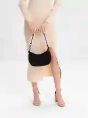 Черный сумка женская с цепочкой