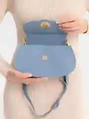 Синий сумка женская, из искусственной кожи