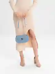 Синий сумка женская, из искусственной кожи