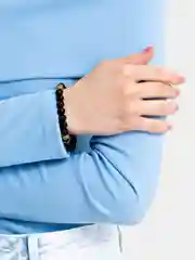 Золотой браслет из натуральных камней, шунгит
