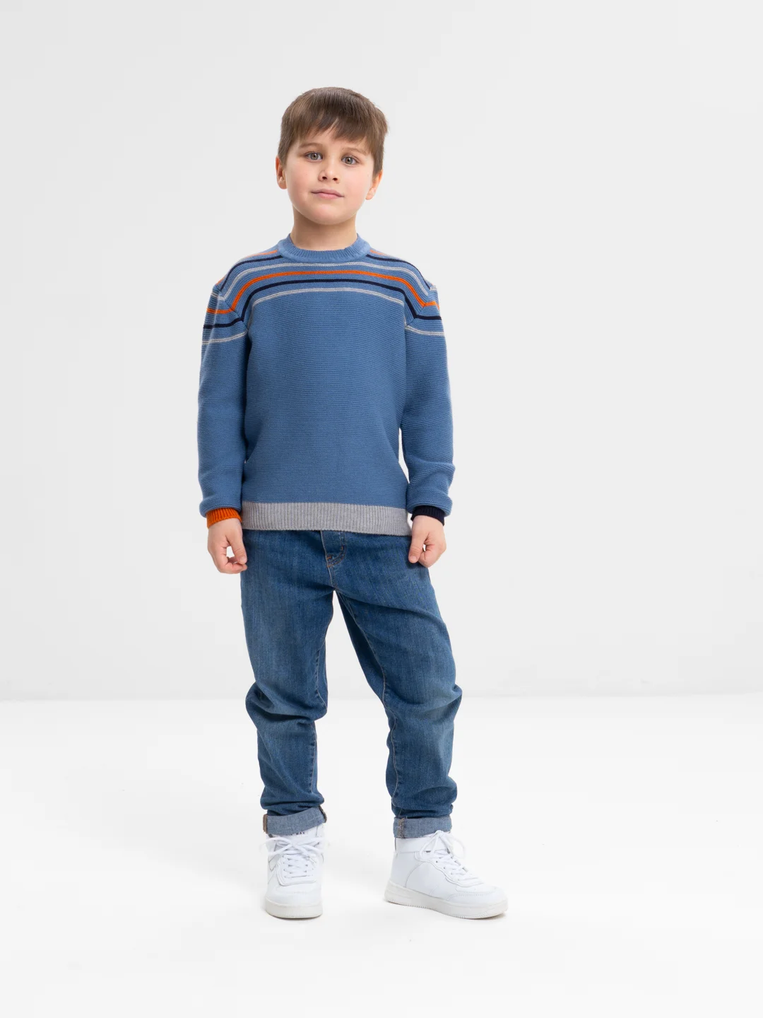 Индиго джемпер для мальчика Bonito kids