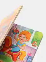 Белый книга-пазл, детская