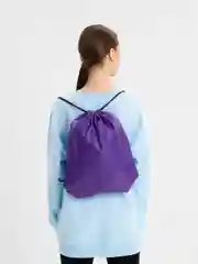 Фиолетовый мешок для сменной обуви и одежды