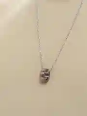 Серебряный цепочка мужская на шею с подвеской Justin, украшение из нержавеющей стали