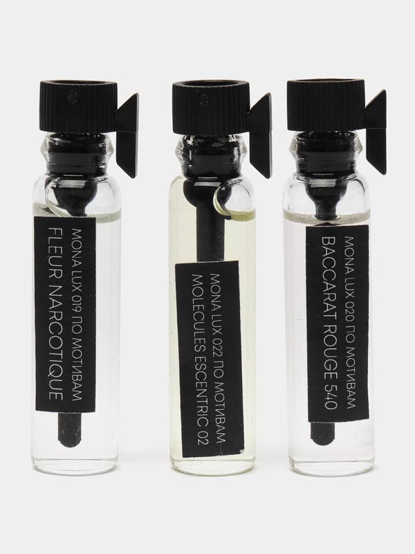 Набор пробников по мотивам Molecule Escentric 02, Fleur Narcotique, Baccarat Rouge 540