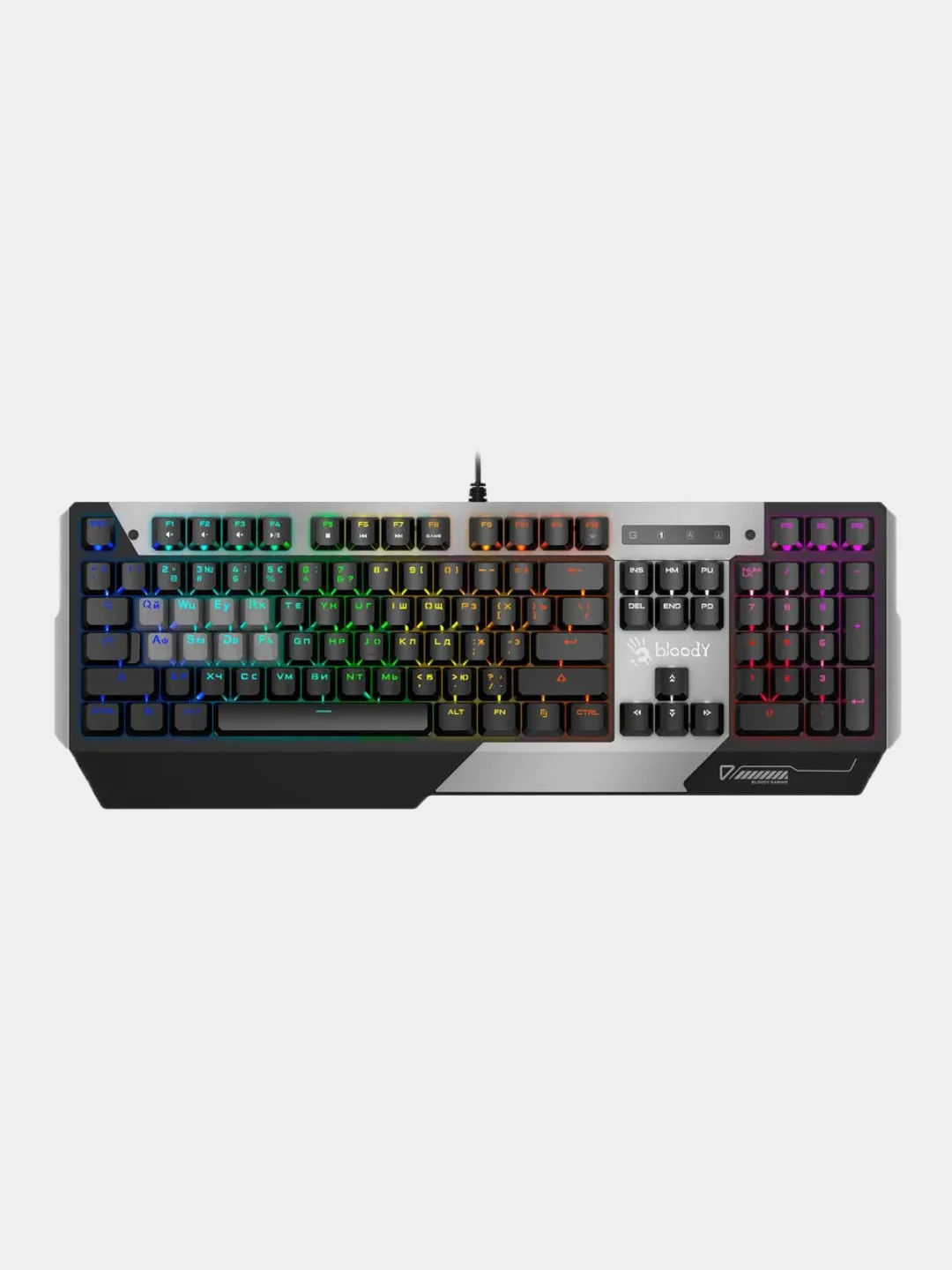 Клавиатура игровая A4Tech Bloody B865N, механическая, USB, LED