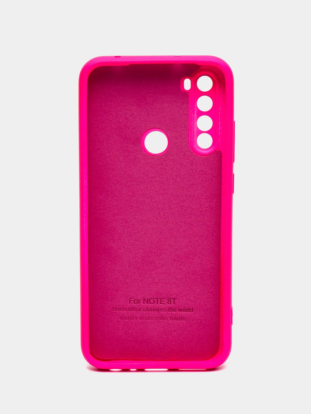 Тёмно-розовый чехол Xiaomi Redmi Note 8T, Сяоми Редми Нот 8Т силиконовый, с закрытым низом